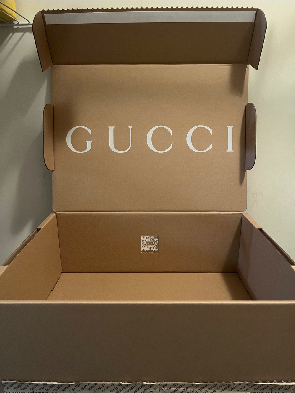 Gucci packaging box 17.5”W x 13”L x 6”H